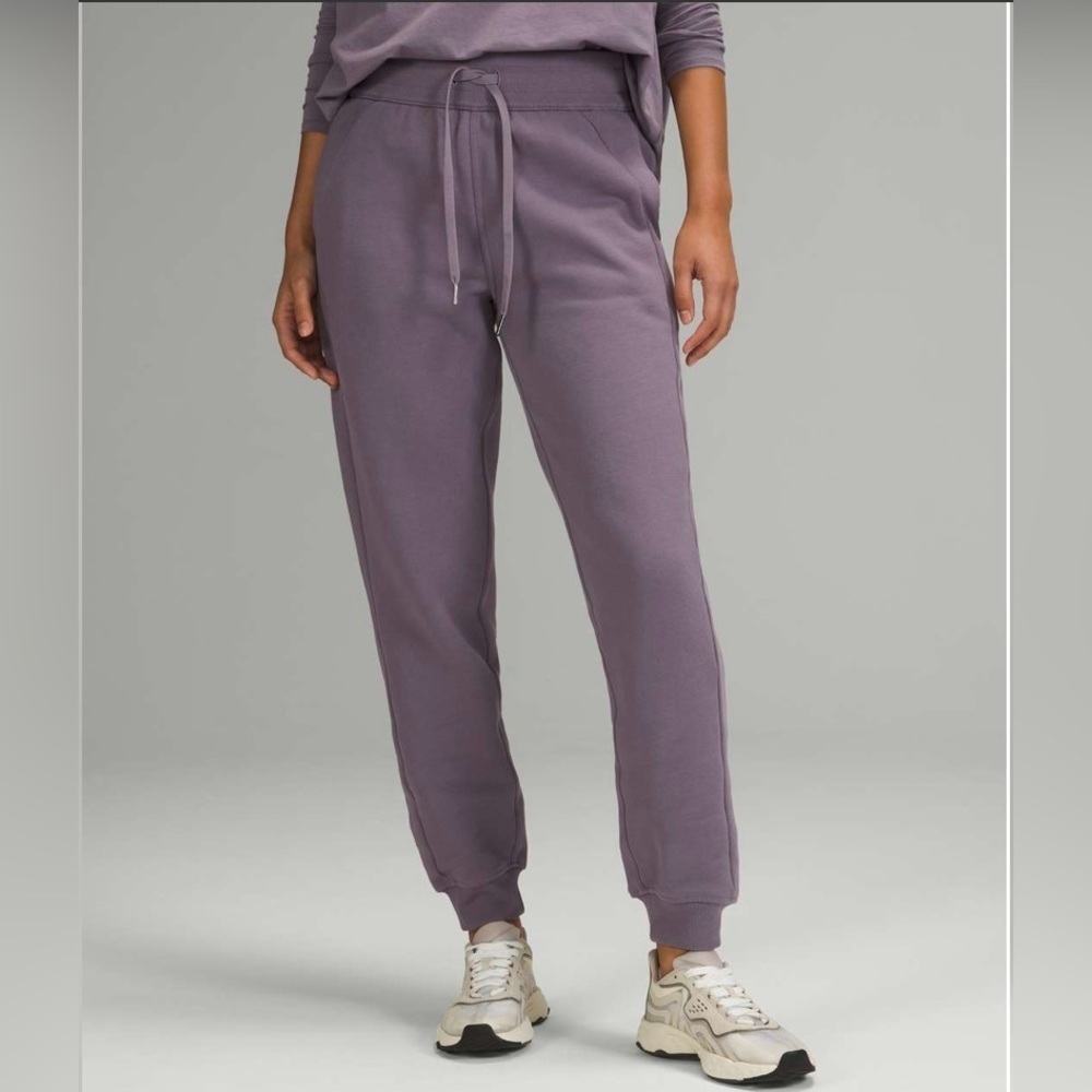 025. Purple Lululemon High Rise Scuba Joggers
